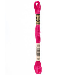 DMC 6 - Strand Cotton Embroidery Floss 8.7yd - 601 Dark Cranberry - The Merri Artist - merriartist.com