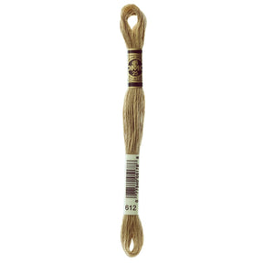 DMC 6 - Strand Cotton Embroidery Floss 8.7yd - 612 Light Drab Brown - The Merri Artist - merriartist.com