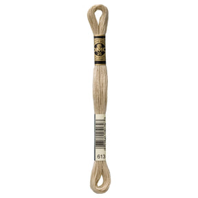 DMC 6 - Strand Cotton Embroidery Floss 8.7yd - 613 Very Light Drab Brown - The Merri Artist - merriartist.com
