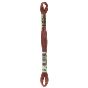 DMC 6 - Strand Cotton Embroidery Floss 8.7yd - 632 Ultra Very Dark Desert Sand - The Merri Artist - merriartist.com