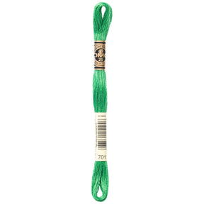 DMC 6 - Strand Cotton Embroidery Floss 8.7yd - 701 Light Christmas Green - The Merri Artist - merriartist.com
