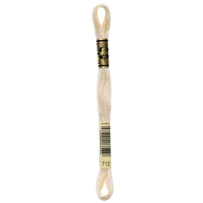 DMC 6 - Strand Cotton Embroidery Floss 8.7yd - 712 Cream - The Merri Artist - merriartist.com