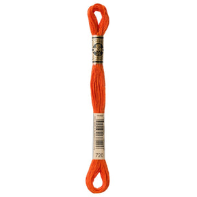DMC 6 - Strand Cotton Embroidery Floss 8.7yd - 720 Dark Orange Spice - The Merri Artist - merriartist.com