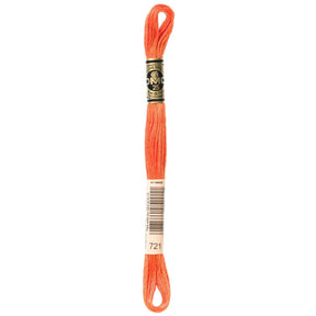 DMC 6 - Strand Cotton Embroidery Floss 8.7yd - 721 Medium Orange Spice - The Merri Artist - merriartist.com