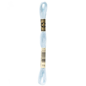 DMC 6 - Strand Cotton Embroidery Floss 8.7yd - 775 Very Light Baby Blue - The Merri Artist - merriartist.com