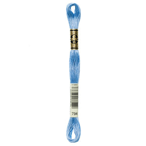 DMC 6 - Strand Cotton Embroidery Floss 8.7yd - 794 Light Cornflower Blue - The Merri Artist - merriartist.com