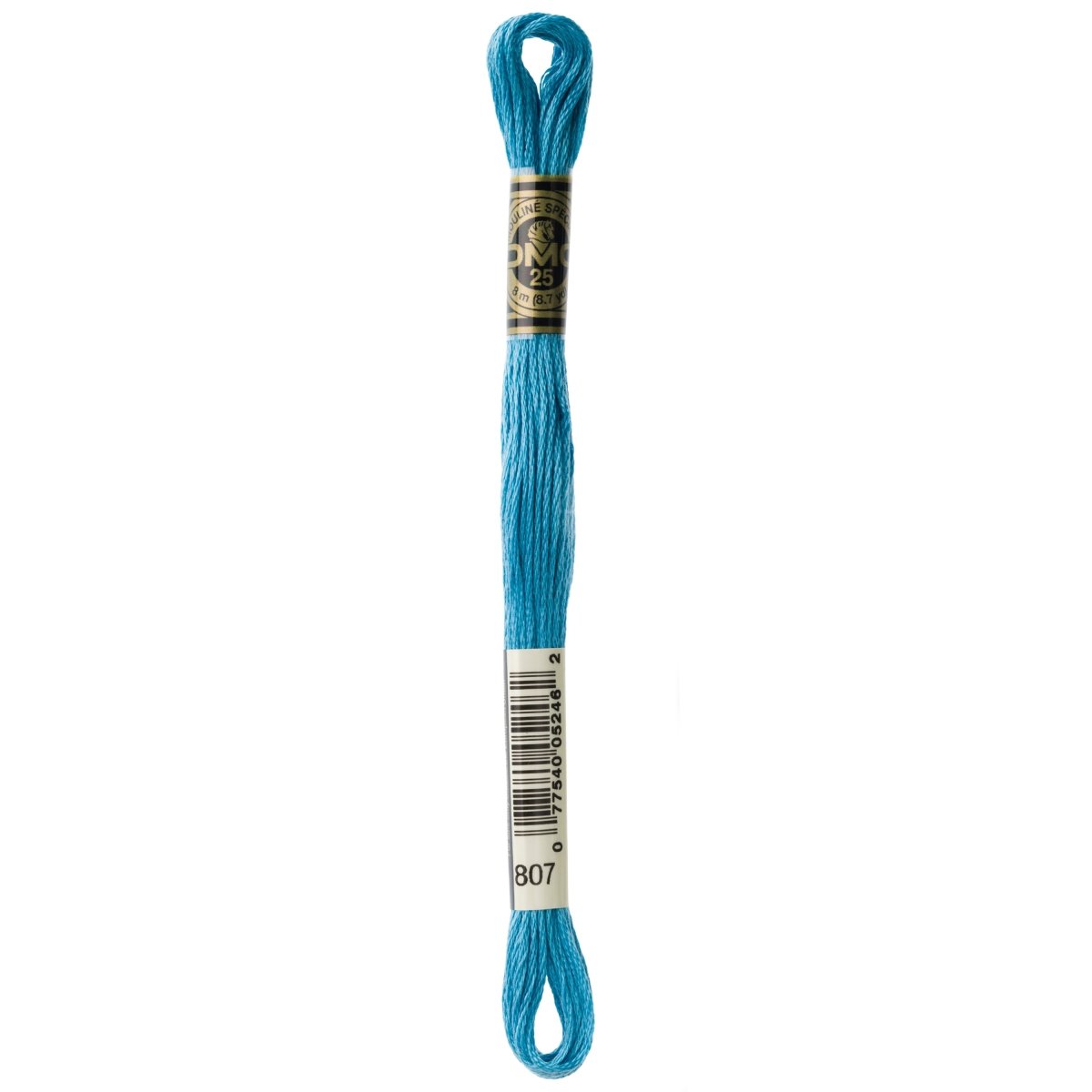 DMC 6 - Strand Cotton Embroidery Floss 8.7yd - 807 Peacock Blue - The Merri Artist - merriartist.com