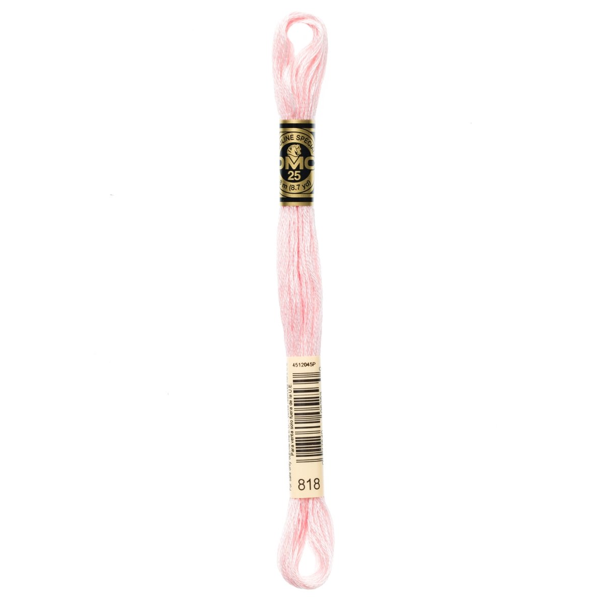 DMC 6 - Strand Cotton Embroidery Floss 8.7yd - 818 Baby Pink - The Merri Artist - merriartist.com