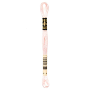 DMC 6 - Strand Cotton Embroidery Floss 8.7yd - 819 Light Baby Pink - The Merri Artist - merriartist.com
