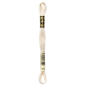 DMC 6 - Strand Cotton Embroidery Floss 8.7yd - 822 Light Beige Grey - The Merri Artist - merriartist.com