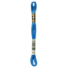 DMC 6 - Strand Cotton Embroidery Floss 8.7yd - 826 Medium Blue - The Merri Artist - merriartist.com