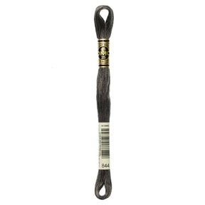 DMC 6 - Strand Cotton Embroidery Floss 8.7yd - 844 Ultra Dark Beaver Grey - The Merri Artist - merriartist.com