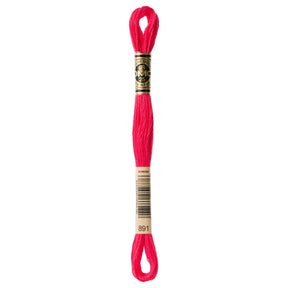 DMC 6 - Strand Cotton Embroidery Floss 8.7yd - 891 Dark Carnation - The Merri Artist - merriartist.com