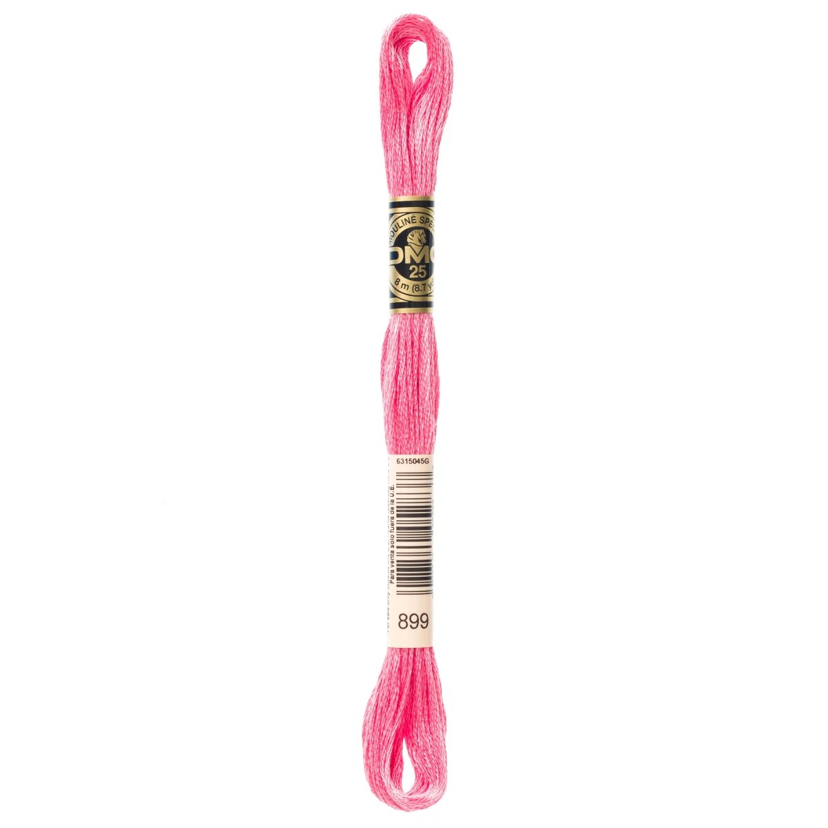DMC 6 - Strand Cotton Embroidery Floss 8.7yd - 899 Medium Rose - The Merri Artist - merriartist.com