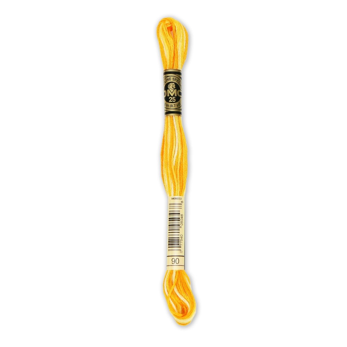 DMC 6 - Strand Cotton Embroidery Floss 8.7yd - 90 Variegated Yellow - The Merri Artist - merriartist.com