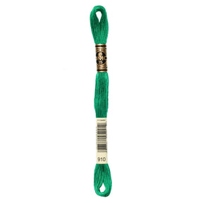 DMC 6 - Strand Cotton Embroidery Floss 8.7yd - 910 Dark Emerald Green - The Merri Artist - merriartist.com