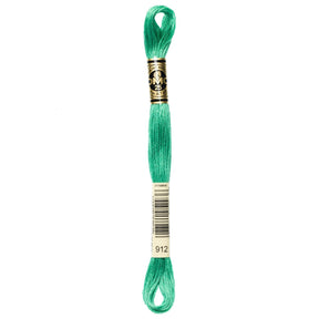 DMC 6 - Strand Cotton Embroidery Floss 8.7yd - 912 Light Emerald Green - The Merri Artist - merriartist.com