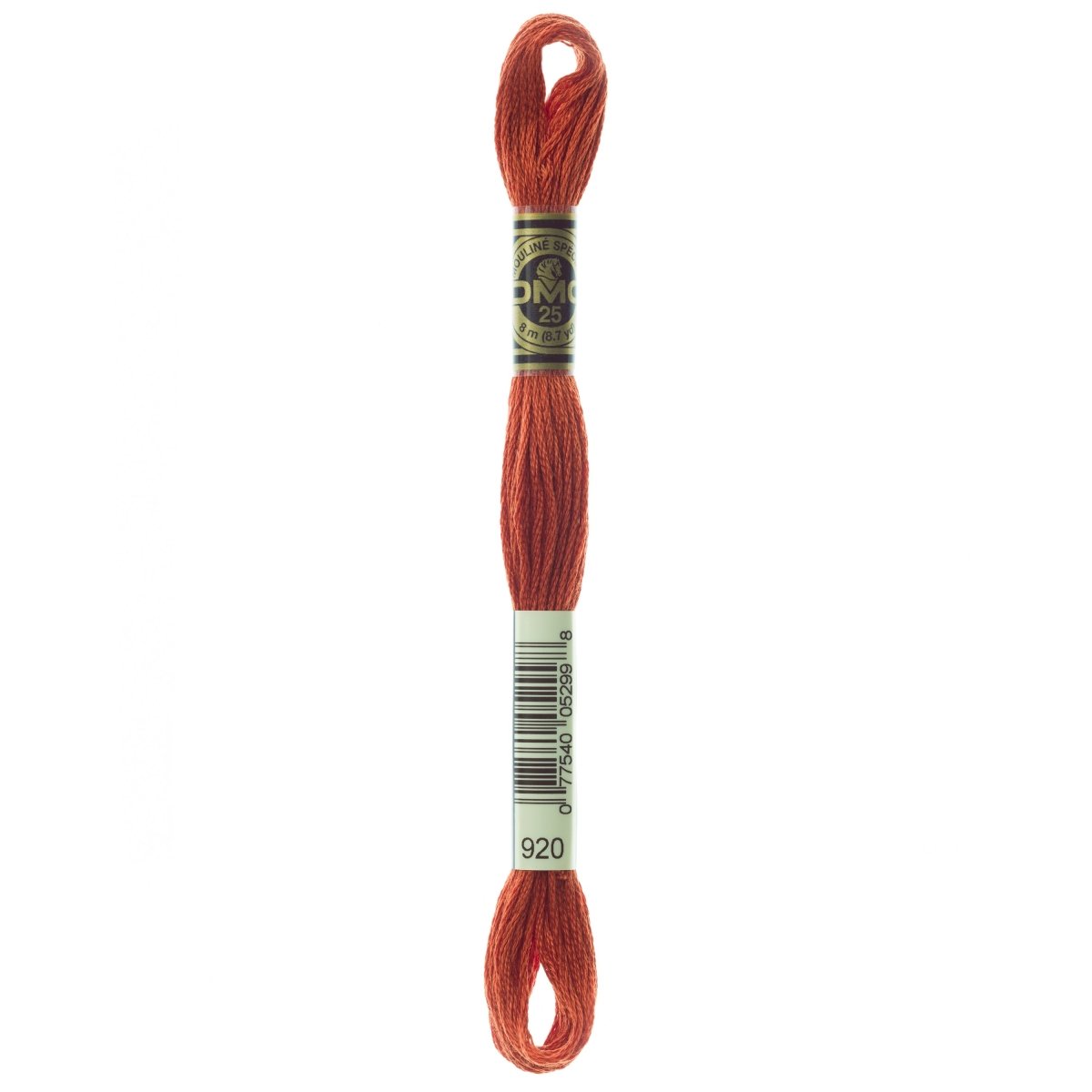 DMC 6 - Strand Cotton Embroidery Floss 8.7yd - 920 Medium Copper - The Merri Artist - merriartist.com