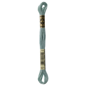 DMC 6 - Strand Cotton Embroidery Floss 8.7yd - 927 Light Grey Green - The Merri Artist - merriartist.com