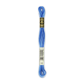 DMC 6 - Strand Cotton Embroidery Floss 8.7yd - 93 Variegated Cornflower Blue - The Merri Artist - merriartist.com