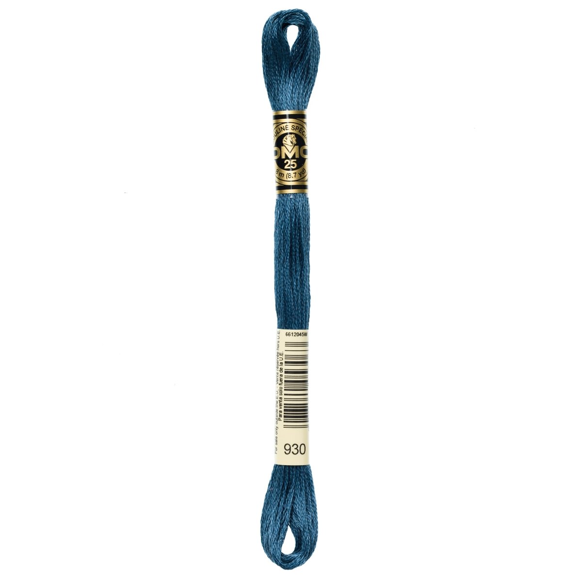 DMC 6 - Strand Cotton Embroidery Floss 8.7yd - 930 Dark Antique Blue - The Merri Artist - merriartist.com