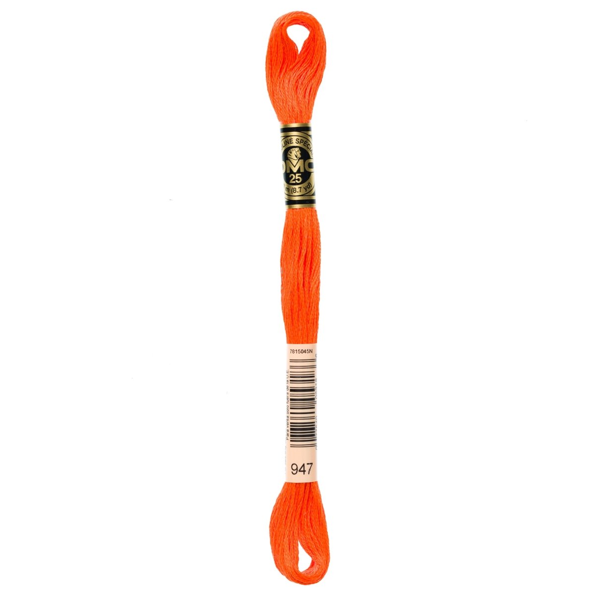 DMC 6 - Strand Cotton Embroidery Floss 8.7yd - 947 Burnt Orange - The Merri Artist - merriartist.com