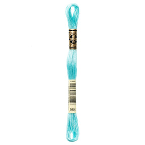 DMC 6 - Strand Cotton Embroidery Floss 8.7yd - 964 Light Seagreen - The Merri Artist - merriartist.com