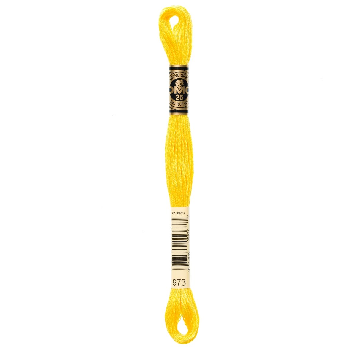 DMC 6 - Strand Cotton Embroidery Floss 8.7yd - 973 Bright Canary - The Merri Artist - merriartist.com