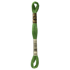 DMC 6 - Strand Cotton Embroidery Floss 8.7yd - 988 Medium Forest Green - The Merri Artist - merriartist.com