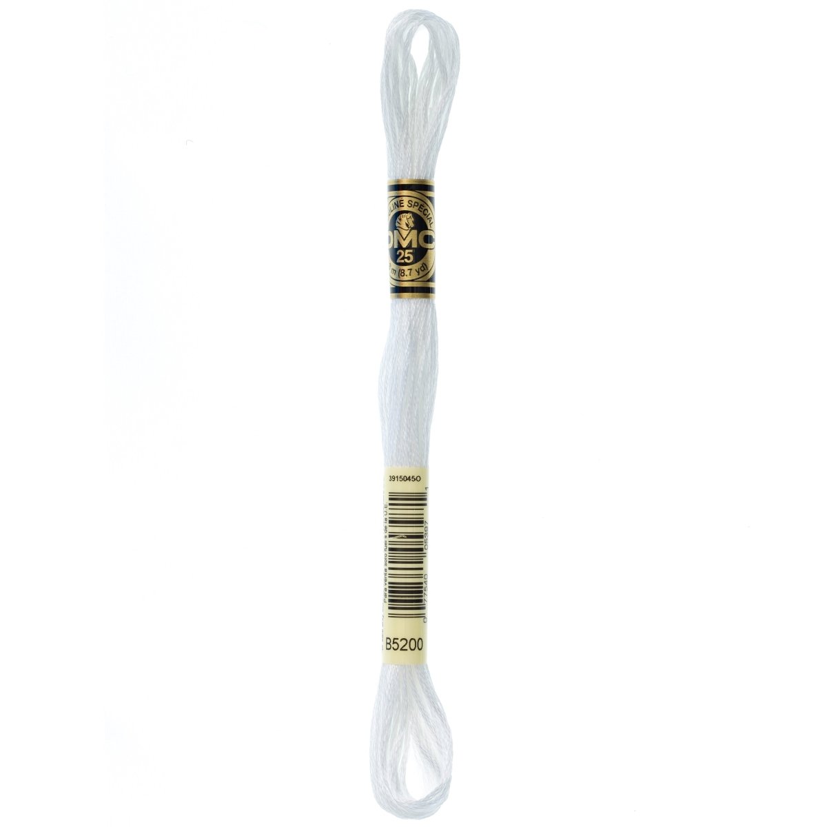 DMC 6 - Strand Cotton Embroidery Floss 8.7yd - B5200 Snow White - The Merri Artist - merriartist.com
