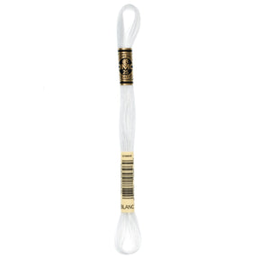 DMC 6 - Strand Cotton Embroidery Floss 8.7yd - BLANC White - The Merri Artist - merriartist.com