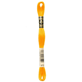 DMC 6 - Strand Cotton Embroidery Floss 8.7yd - Deep Canary - The Merri Artist - merriartist.com