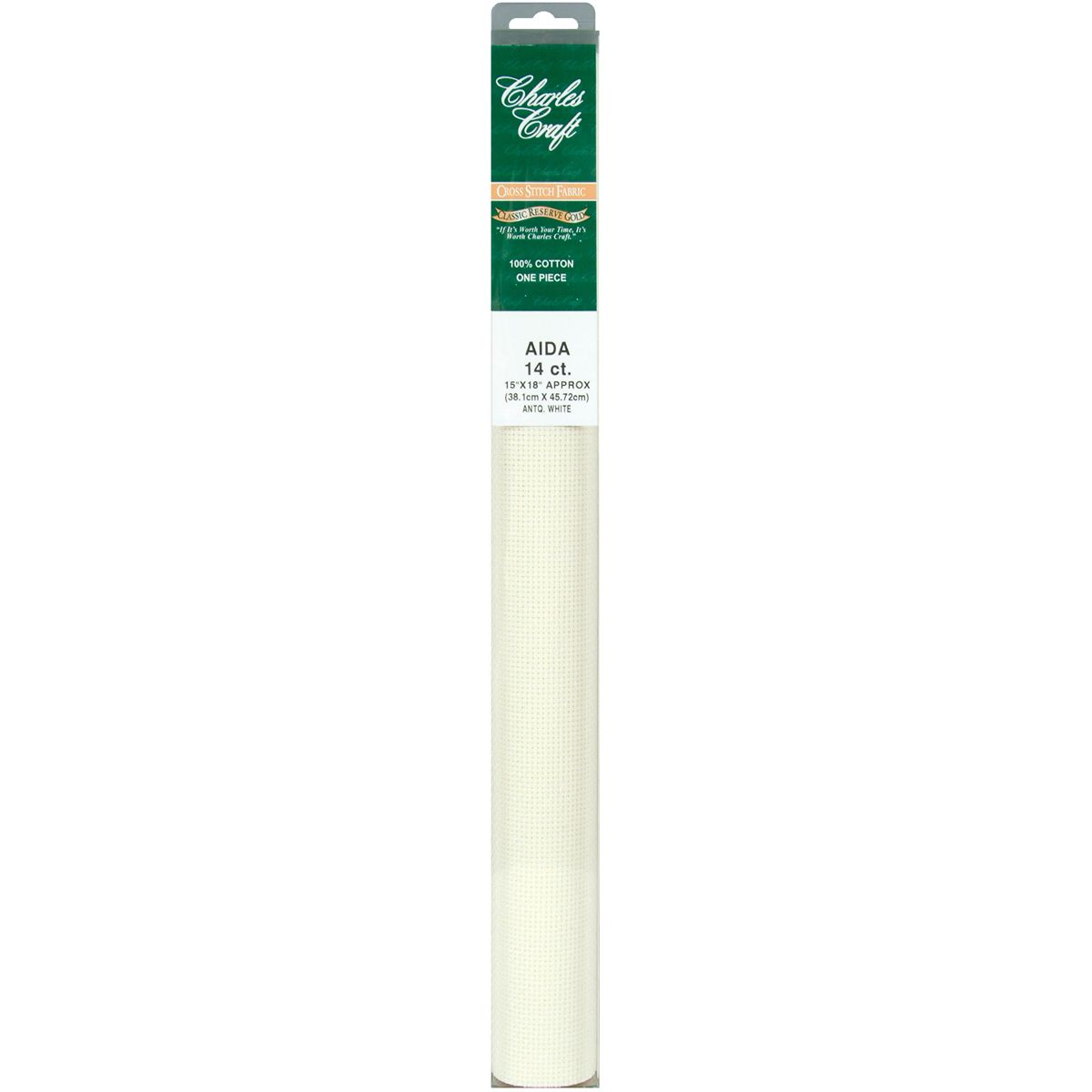 DMC Charles Craft Gold Standard Aida 14 Count 15"X18" - White - The Merri Artist - merriartist.com