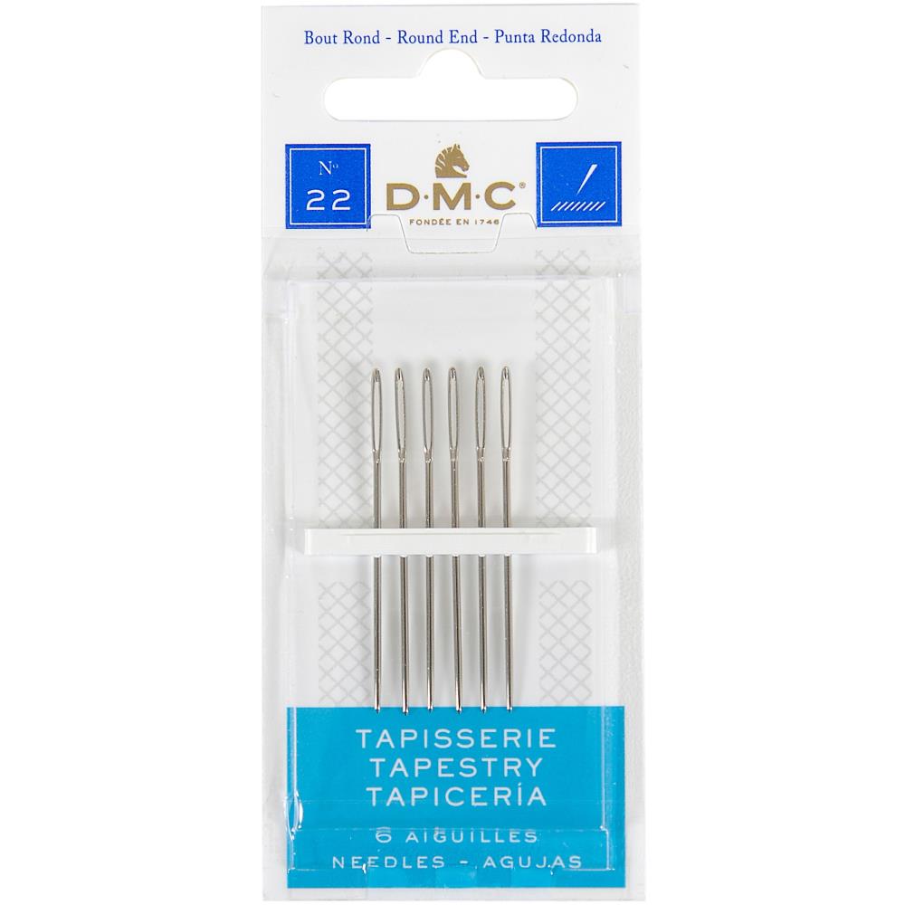 DMC Tapestry Hand Needles - Size 22 - Pack of 6 - The Merri Artist - merriartist.com