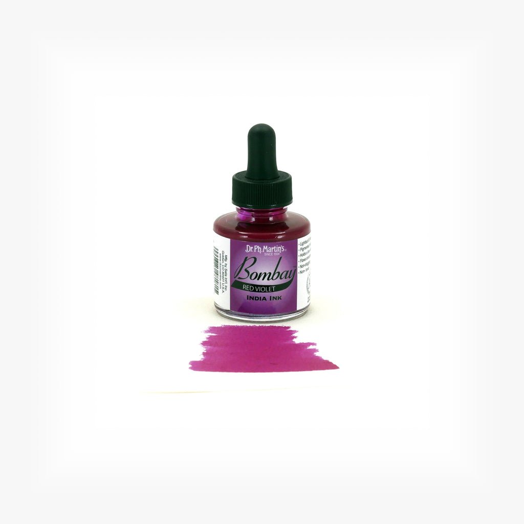 Dr. P.H. Martin Bombay India Ink 1oz - Red Violet - The Merri Artist - merriartist.com