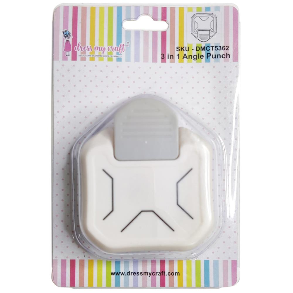 Dress My Craft 3 in 1 Paper Punch - Angle - The Merri Artist - merriartist.com