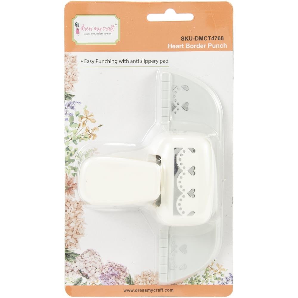 Dress My Craft Paper Edge Punch - Heart Border - The Merri Artist - merriartist.com