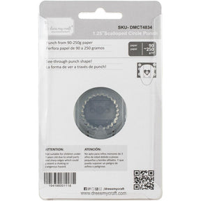 Dress My Craft Paper Punch - 1.25" Scalloped Circle - The Merri Artist - merriartist.com