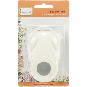 Dress My Craft Paper Punch - 1.25" Scalloped Circle - The Merri Artist - merriartist.com