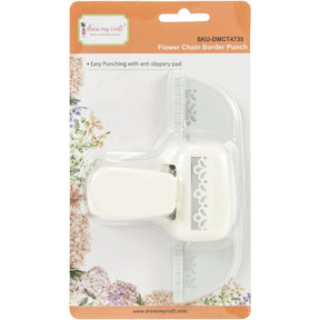 Dress My Craft Paper Punch - Flower Chain Border Punch - The Merri Artist - merriartist.com