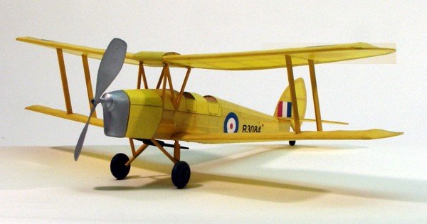 Dumas Aircraft 17 - 1/2" Wingspan Tiger Moth Rubber Band Powerd Laser Cut Kit - The Merri Artist - merriartist.com