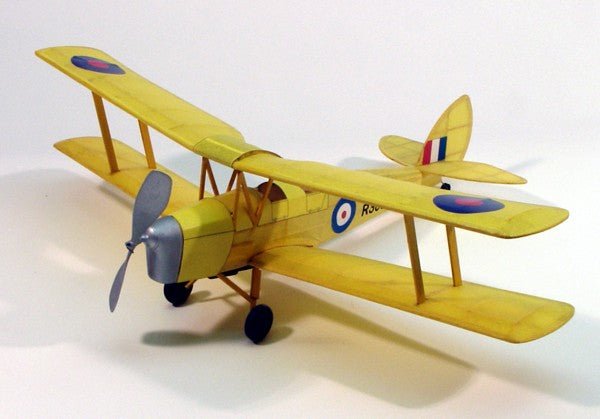 Dumas Aircraft 17 - 1/2" Wingspan Tiger Moth Rubber Band Powerd Laser Cut Kit - The Merri Artist - merriartist.com