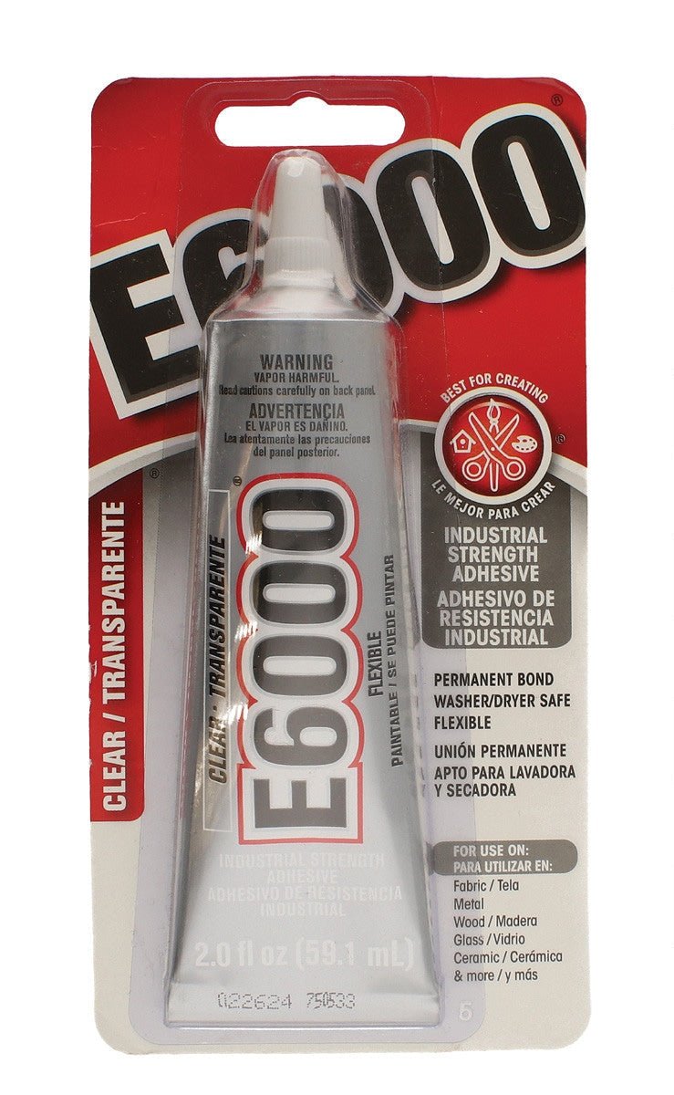 E6000 Industrial Strength Adhesive - Clear - 2 oz Tube - The Merri Artist - merriartist.com