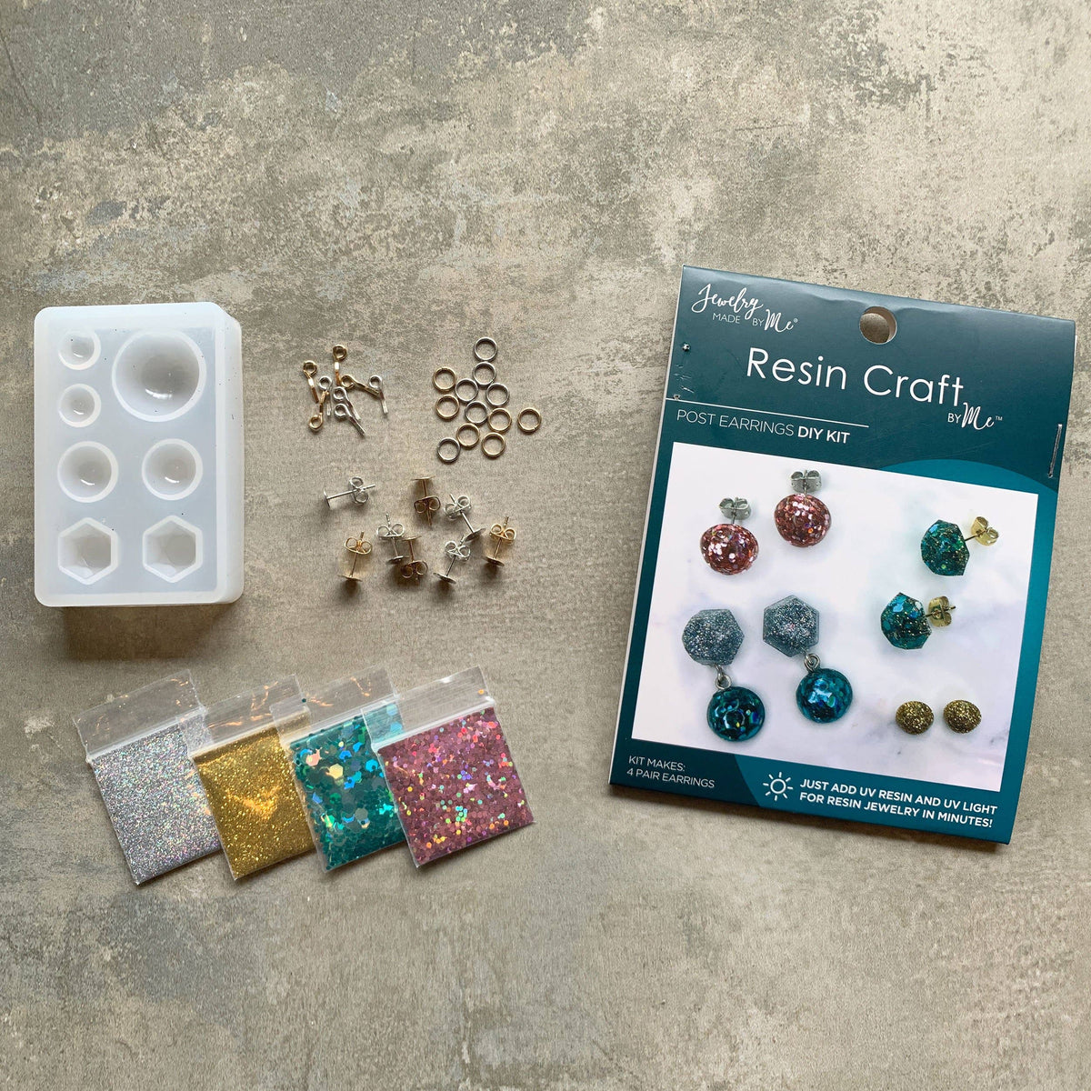 Jewelry Made by Me - Post Earrings UV Resin DIY Kit