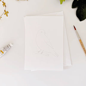 emily lex studio - Backyard birds paintable notecards - The Merri Artist - merriartist.com