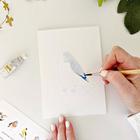 emily lex studio - Backyard birds paintable notecards - The Merri Artist - merriartist.com