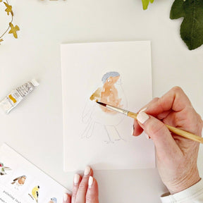 emily lex studio - Backyard birds paintable notecards - The Merri Artist - merriartist.com