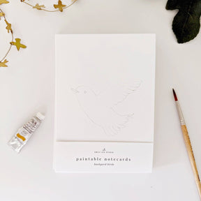emily lex studio - Backyard birds paintable notecards - The Merri Artist - merriartist.com