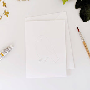 emily lex studio - Backyard birds paintable notecards - The Merri Artist - merriartist.com