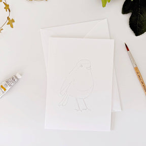 emily lex studio - Backyard birds paintable notecards - The Merri Artist - merriartist.com